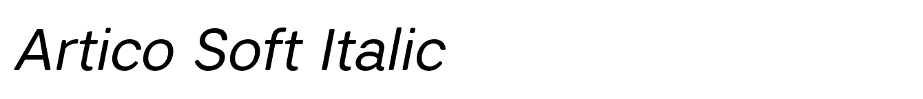 Artico Soft Italic image